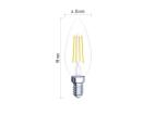 LED žárovka Filament svíčka / E14 / 6 W (60 W) / 810 lm / teplá bílá