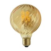 LED žárovka LED E27 G95 4W = 38W 450lm 2700K Teplá GOLDLUX (Polux) Vintage Amber Dekorační