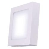 LED přisazené svítidlo PROFI, čtvercové, bílé, 18W teplá bílá