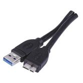 Nabíjecí a datový kabel propojovací USB-A 3.0 / micro USB-B 3.0, 1 m, černý