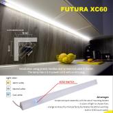 FUTURA SC60 nábytkové rohové svítidlo pod skříňky 18W/m se spínačem a stmívačem