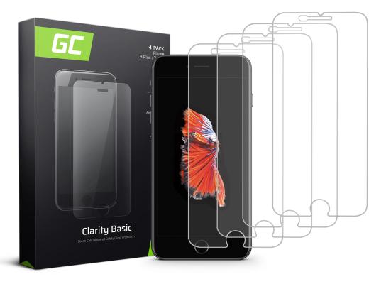 4x tvrzené sklo GC Clarity pro Apple iPhone 6+ / 6S+ / 7+ /8+