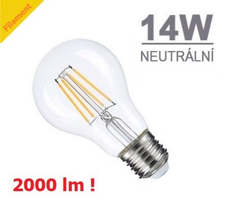 Optonica LED žárovka 14W 6xCOS Filament E27 2000lm NEUTRÁLNÍ BÍLÁ