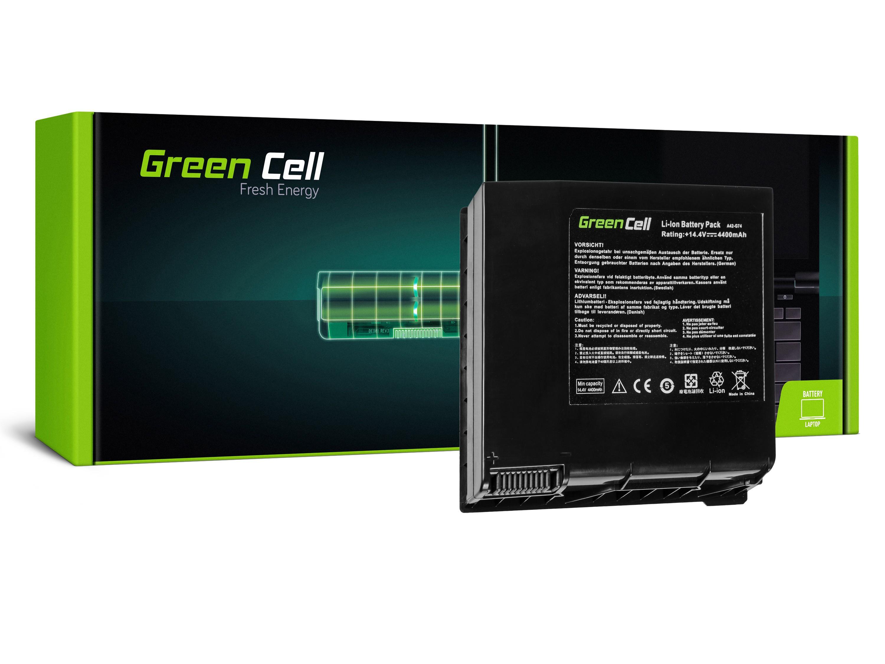 Green Cell ZELENÁ Cell Baterie A42-G74 pro Asus G74 G74J G74JH G74JH-A1 G74S G74SX AS43