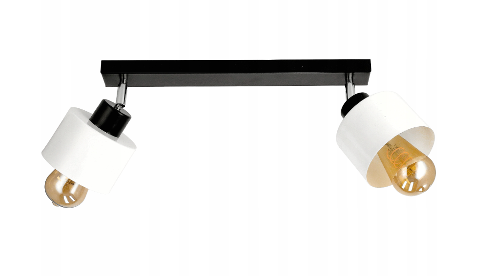 Berge LED závěsná lampa Beam - 2xE27 - CUBE WHITE P0007-2XKB003