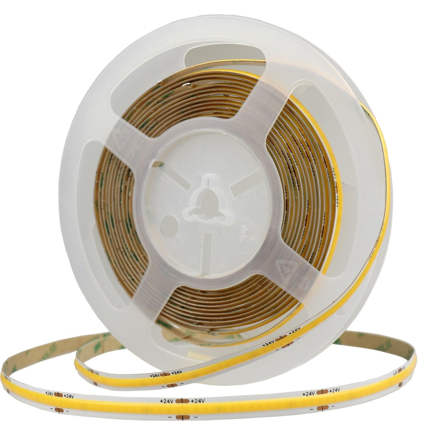 Optonica LED COB Strip 24V 320 LEDs 10W/m Teplá bílá
