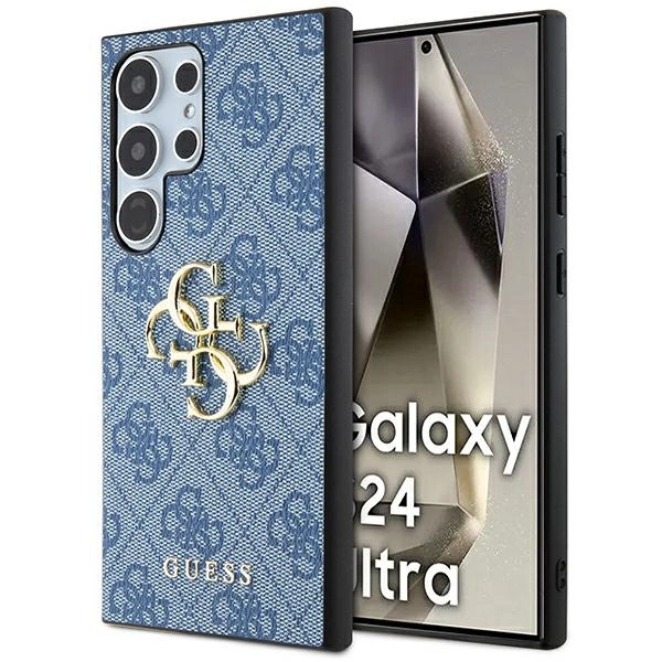 Pouzdro Guess 4G Big Metal Logo pro Samsung Galaxy S24 Ultra - modré