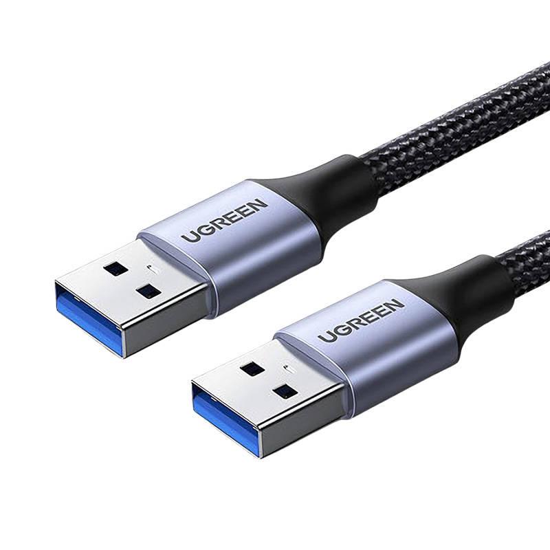 Kabel USB3.0, USB-A samec na USB-A samec, UGREEN 2A, 1m (černý)