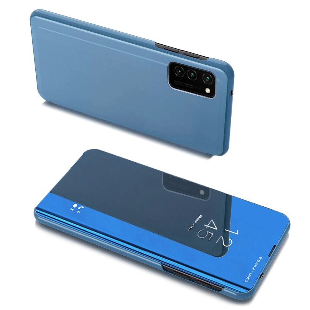 Hurtel Clear View Case flipové pouzdro Samsung Galaxy A03s (166.5) modré
