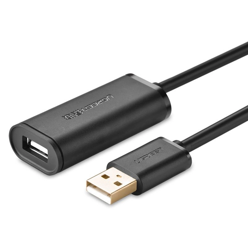 Ugreen USB 2.0 480 Mbps aktivní prodlužovací kabel 5 m černý (US121 10319)