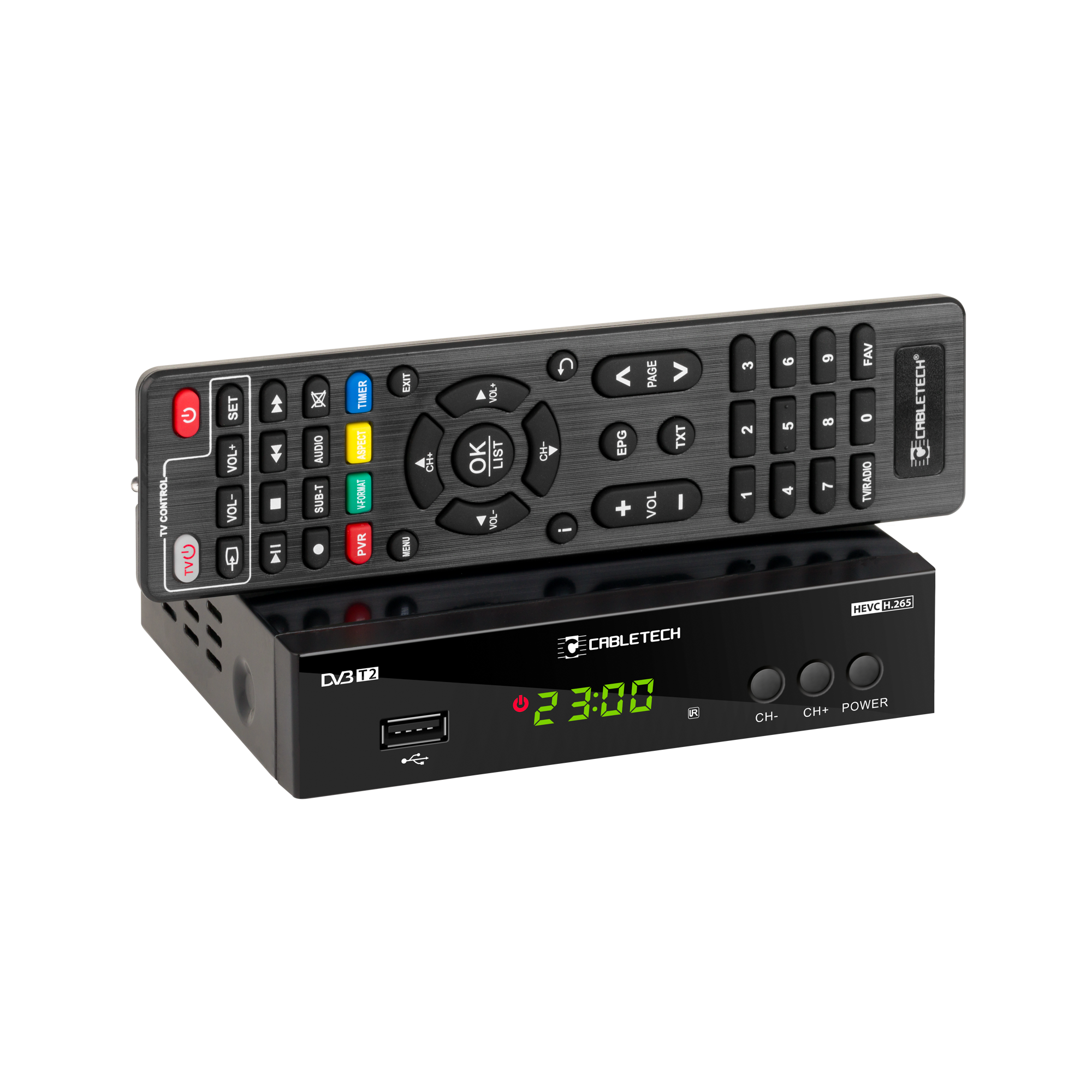 Tuner Cabletech DVB-T2/C HEVC H.265