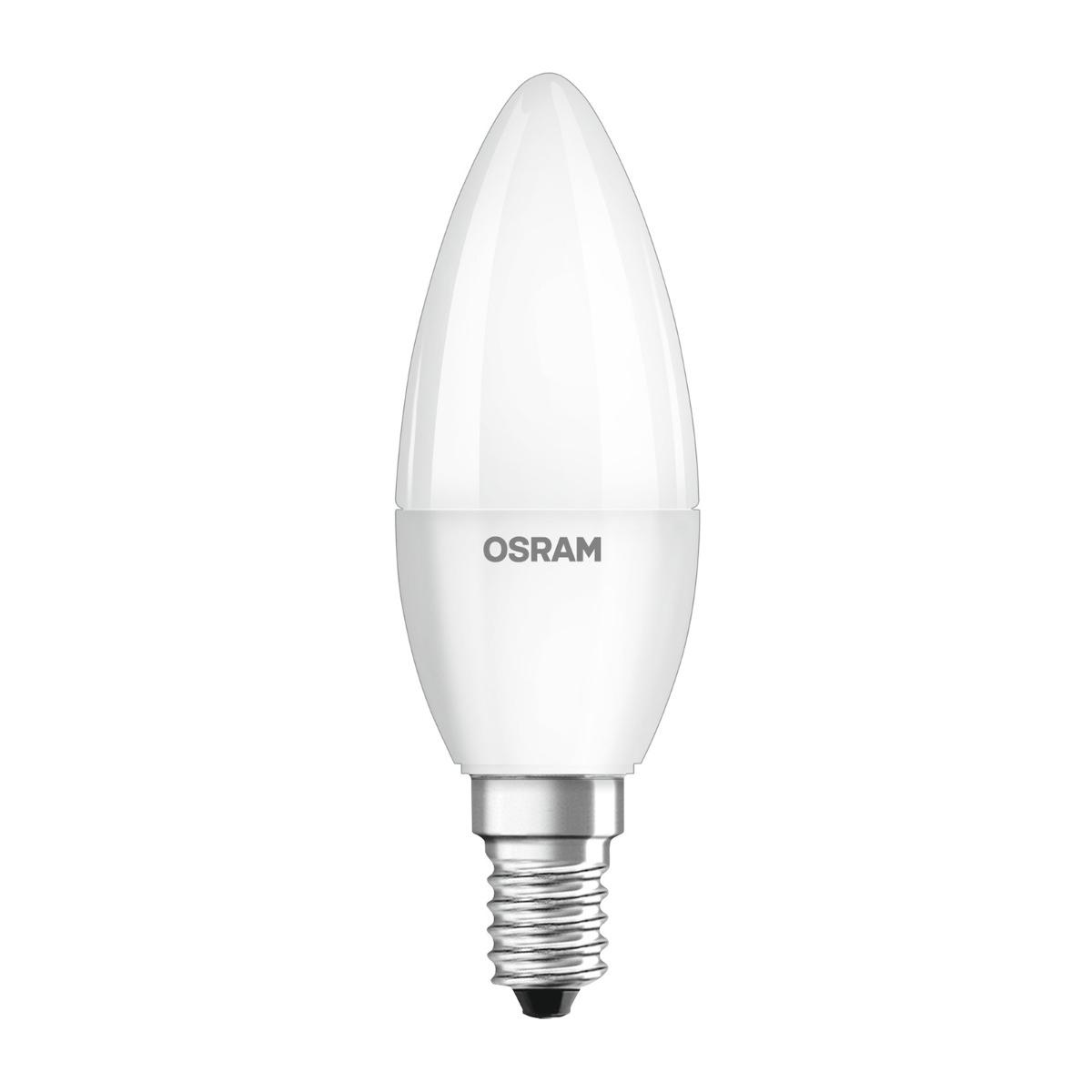 LED žárovka LED E14 B35 5,7W = 40W 470lm 2700K Teplá bílá 200° OSRAM Value OSRLED0031