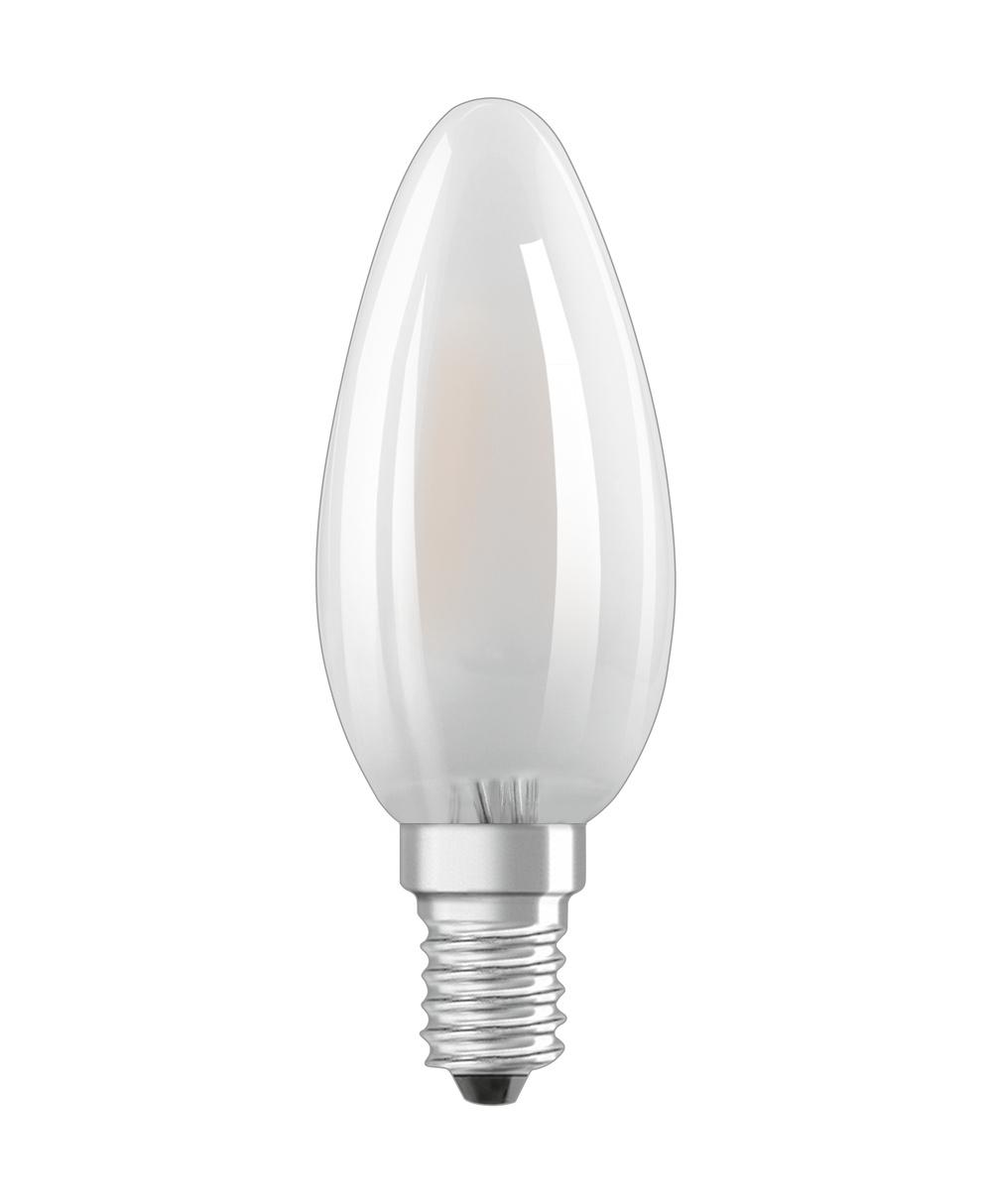 LED žárovka LED E14 B35 4,8W = 40W 470lm 2700K Teplá bílá 300° Filament OSRAM SUPERSTAR Stmívatelná OSRSTAK1210