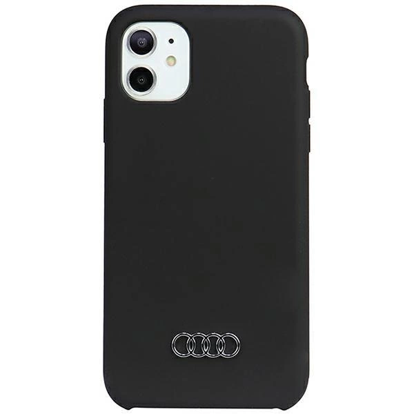 Silikonové pouzdro Audi pro iPhone 11 / Xr - černé