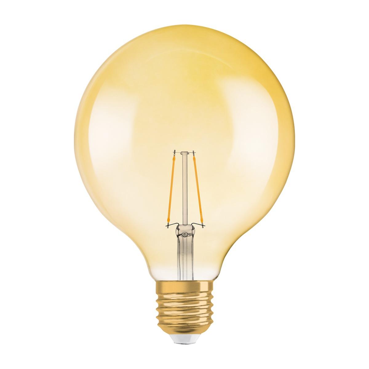 LED žárovka LED E27 G125 2,5W = 22W 225lm 2500K Teplá bílá OSRAM Vintage 1906 Globe OSRVIN0004