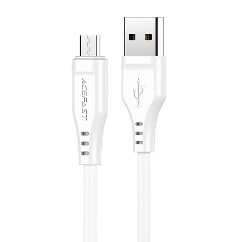 Kabel USB-A na Micro USB Acefast C3-09 1,2 m, 60 W (bílý)