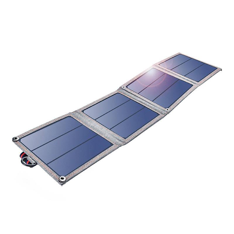 Choetech SC004 skládací solární nabíječka 14W, 1xUSB (šedá)
