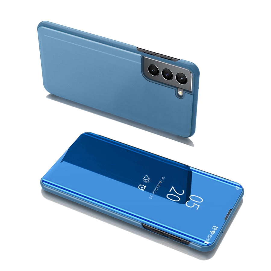 Hurtel Clear View Pouzdro flipové Samsung Galaxy S22 modré