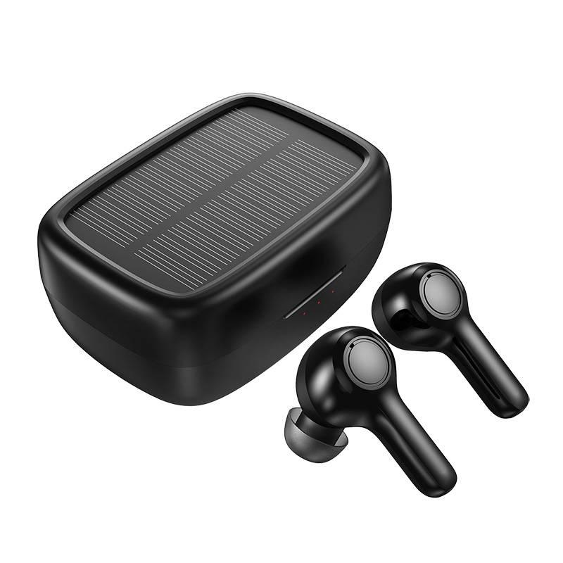 TWS Choetech Solární sportovní sluchátka se solárním nabíjením (černá)