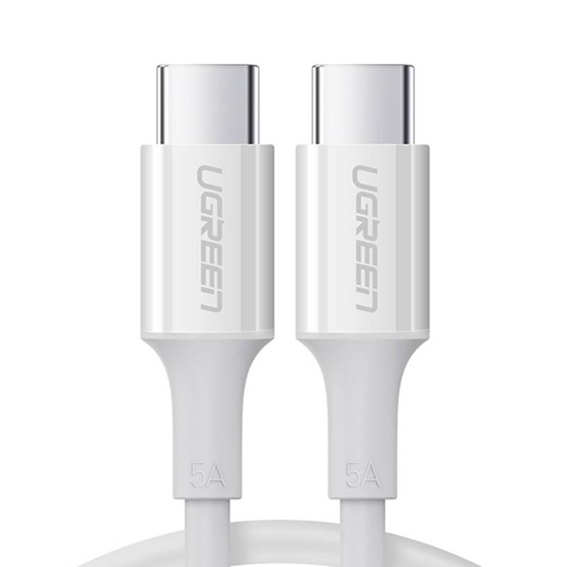 Kabel USB-C samec na USB-C samec 2.0 UGREEN US300, 2 m (bílý)