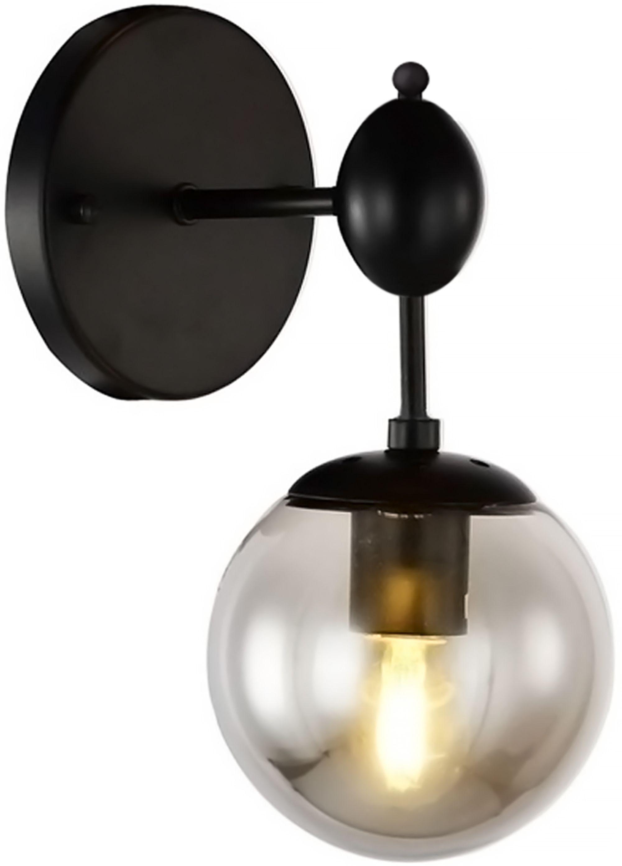 Rea Nástěnné svítidlo Skleněné svítidlo APP750-1W Černé OSW-03684