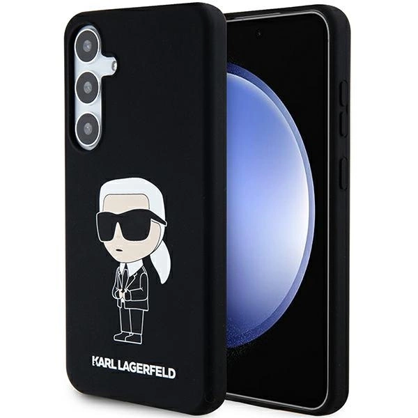 Karl Lagerfeld Silikonové pouzdro Ikonik pro Samsung Galaxy S24 - černé