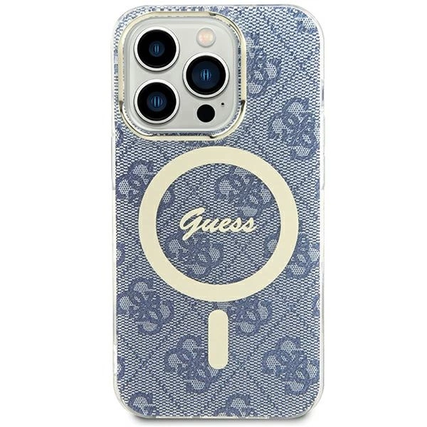 Pouzdro Guess IML 4G MagSafe pro iPhone 15 / 14 / 13 - modré