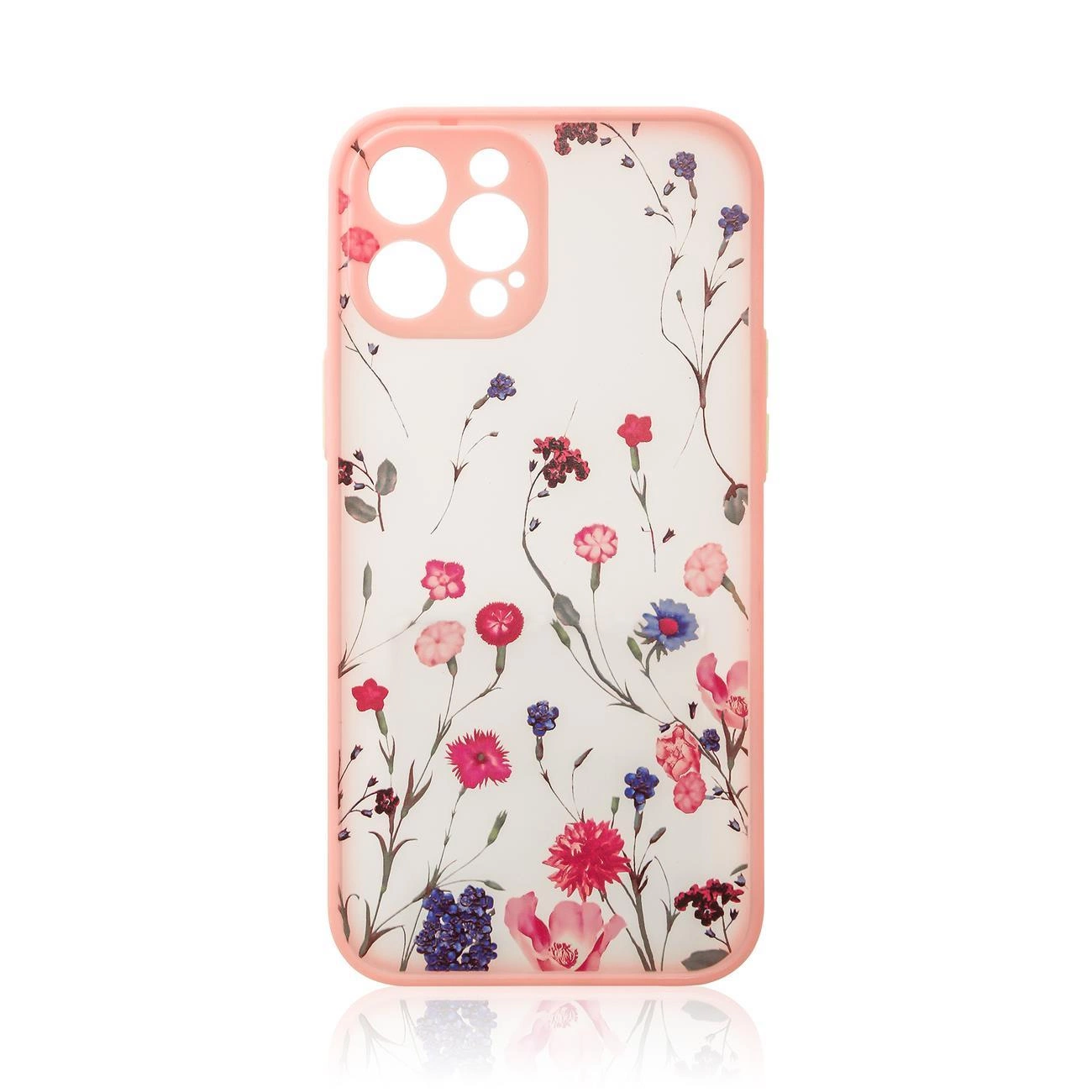 Hurtel Designové pouzdro pro iPhone 12 Pro Max květinový kryt růžové barvy