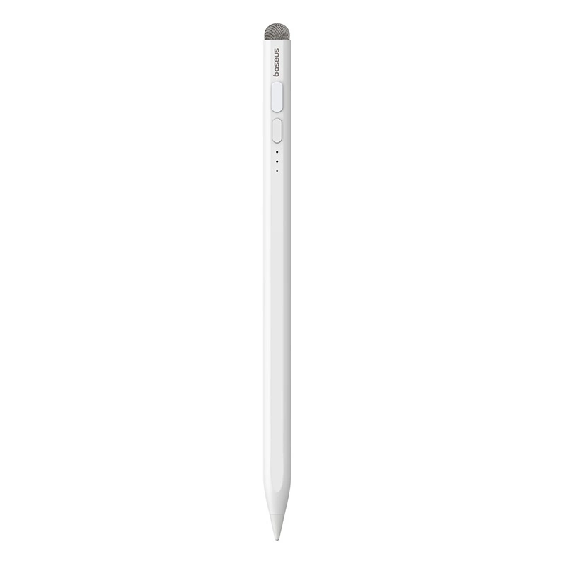 Stylus Baseus Smooth Writing 2 s aktivním hrotem pro iPad s kabelem USB-C a vyměnitelným hrotem - bílý