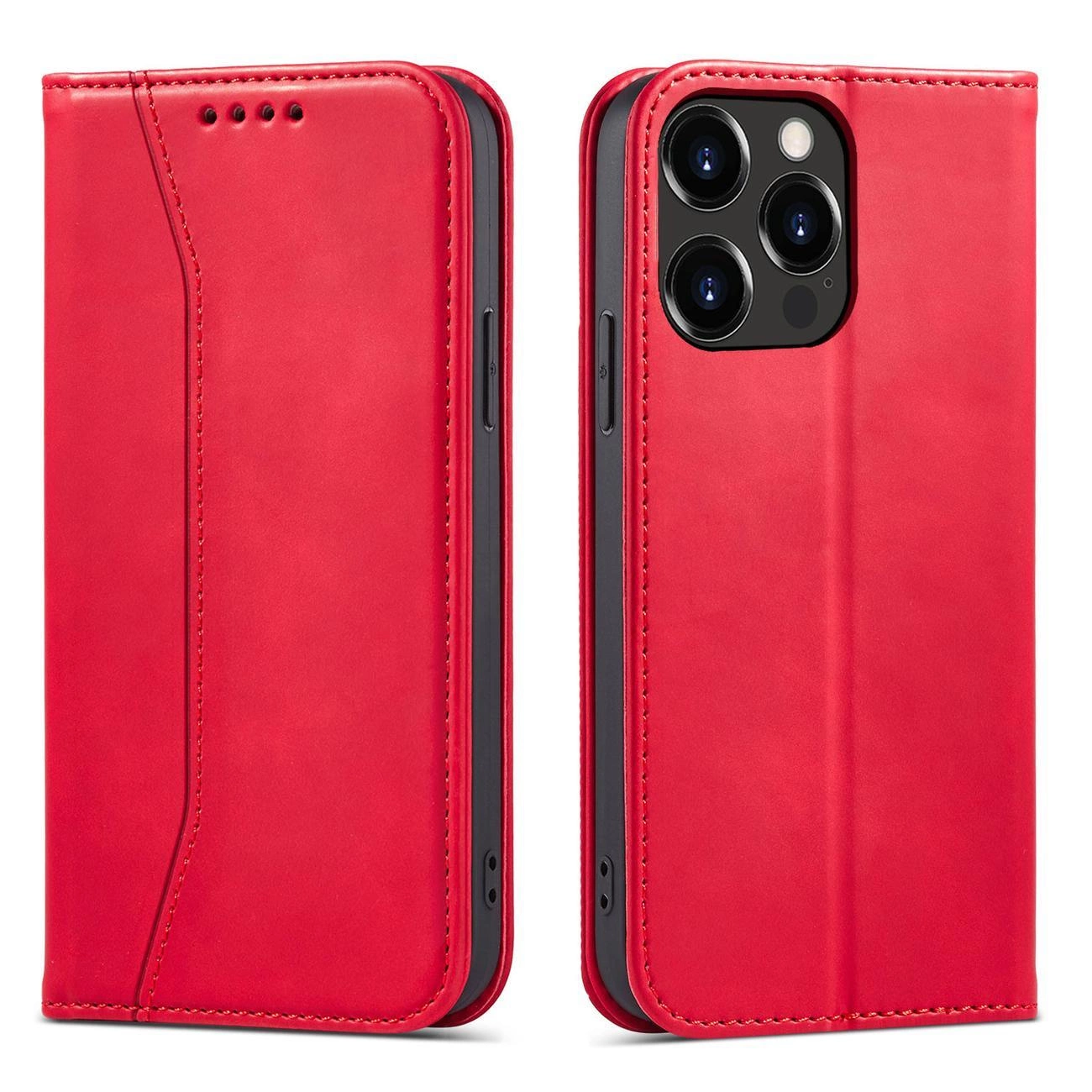 Hurtel Magnet Fancy Case iPhone 14 Pro pouzdro s flipovým krytem peněženka stojánek červená