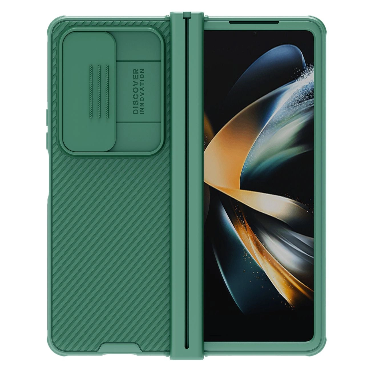 Nillkin CamShield Pro Case (simple) Samsung Galaxy Z Fold 4 pouzdro s krytem fotoaparátu tmavě zelené