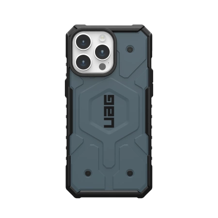 Pouzdro UAG Pathfinder MagSafe pro iPhone 15 Pro Max - modré