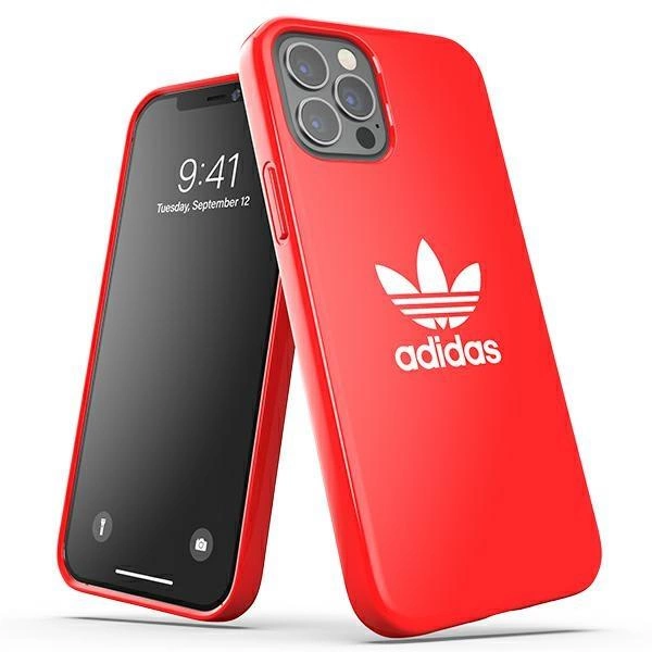 Adidas OR SnapCase Trefoil case pro iPhone 12 / iPhone 12 Pro - červený