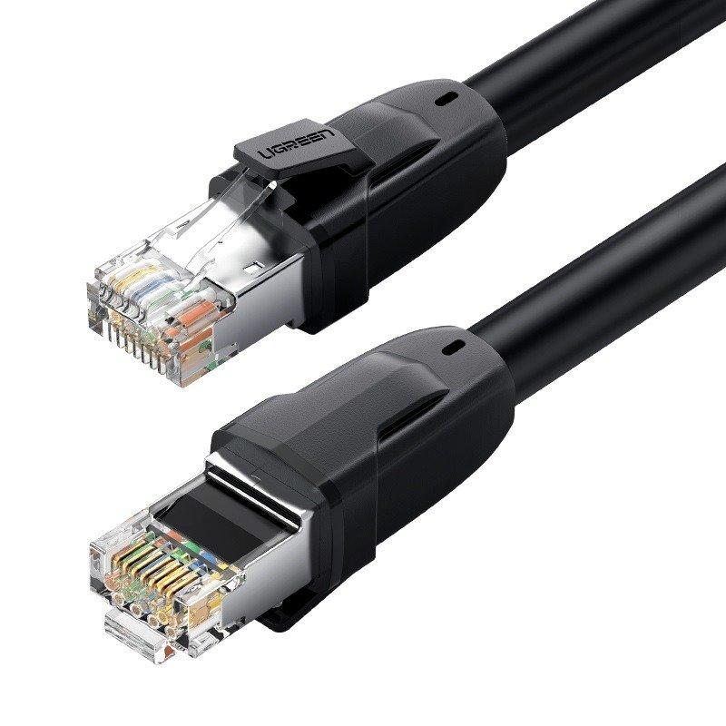UGREEN Síťový kabel Ethernet RJ45, Cat.8, S/FTP, 1m (černý)