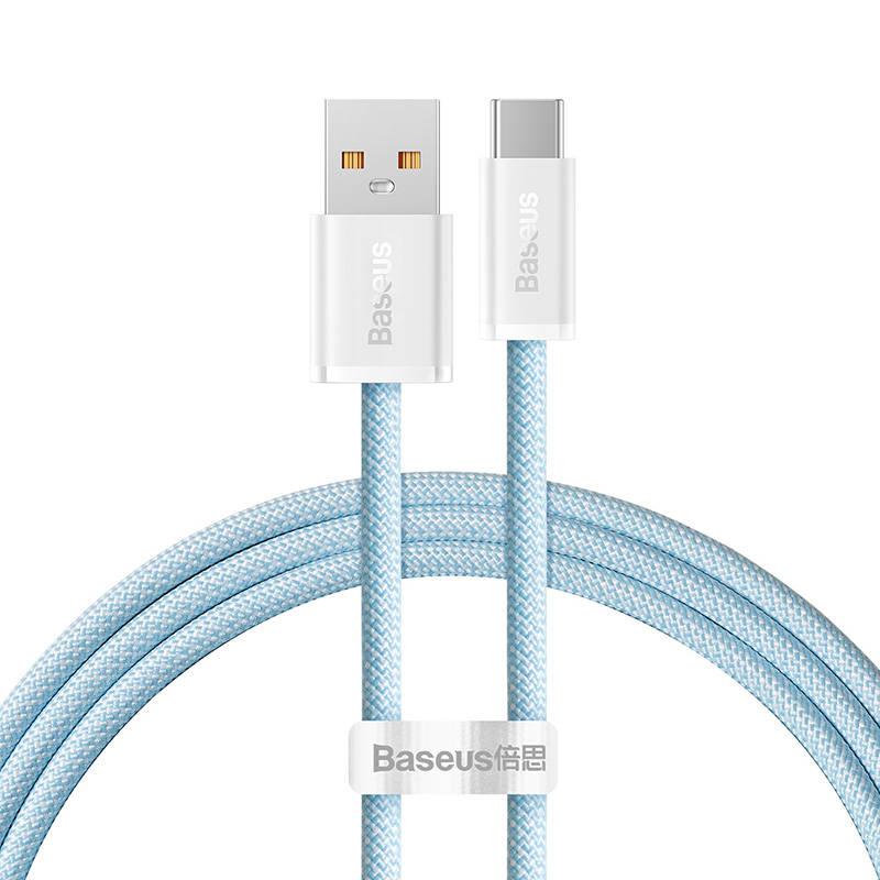Kabel Baseus Dynamic Series z USB na USB-C, 100 W, 1 m (modrý)