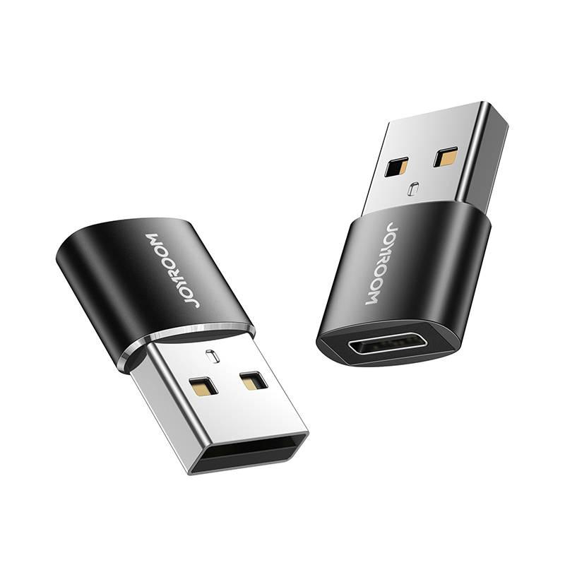 Joyroom S-H152 Dvoudílný adaptér USB samec-samice typu C (černý)