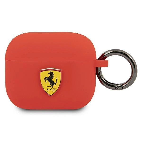 Silikonové pouzdro Ferrari pro AirPods 3 - červené