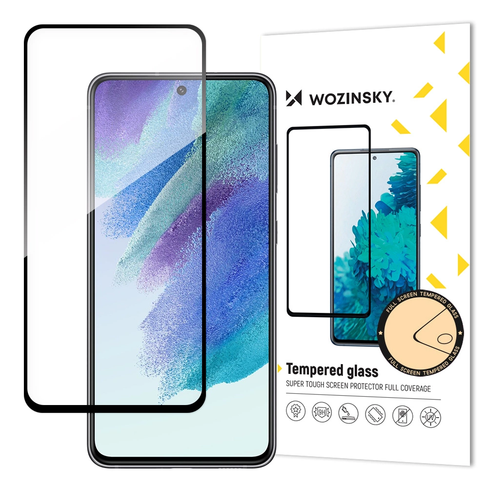 Wozinsky super odolné Full Glue tvrzené sklo přes celou obrazovku s rámečkem Case Friendly Samsung Galaxy S21 FE černé