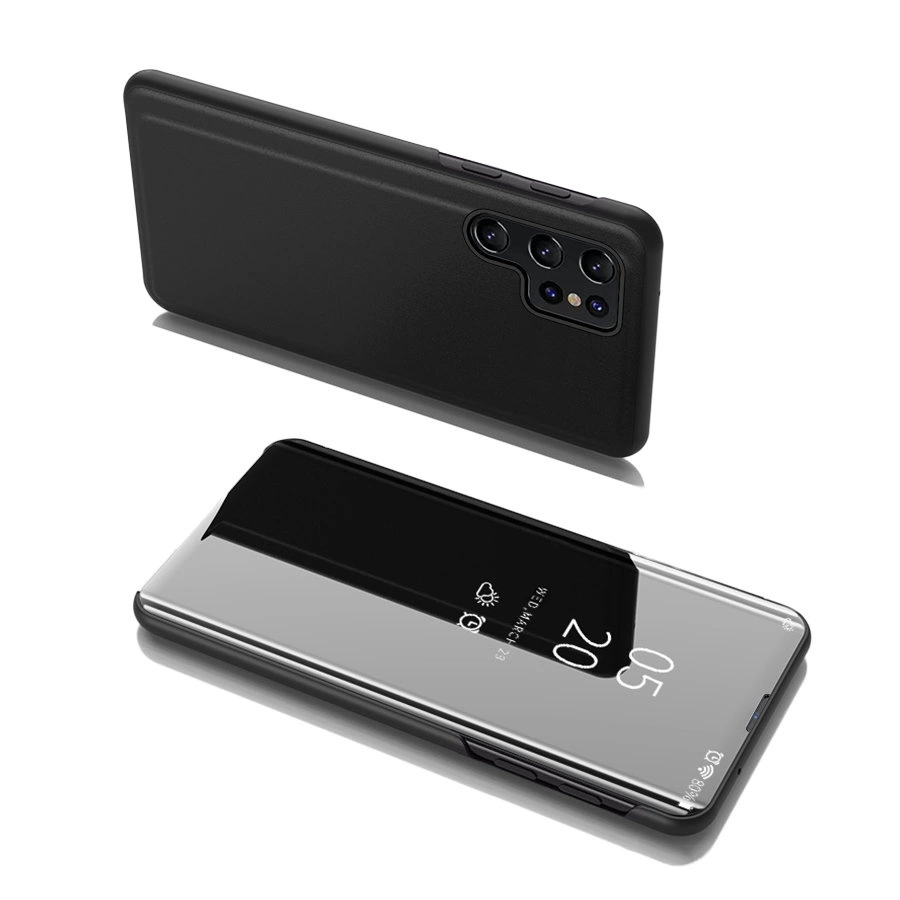 Hurtel Flipové pouzdro Clear View Case Samsung Galaxy S22 Ultra černé