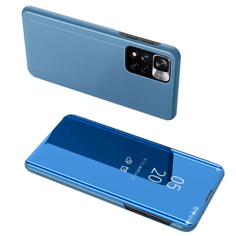 Hurtel Clear View Case flipové pouzdro Xiaomi Redmi Note 11S / Note 11 modré