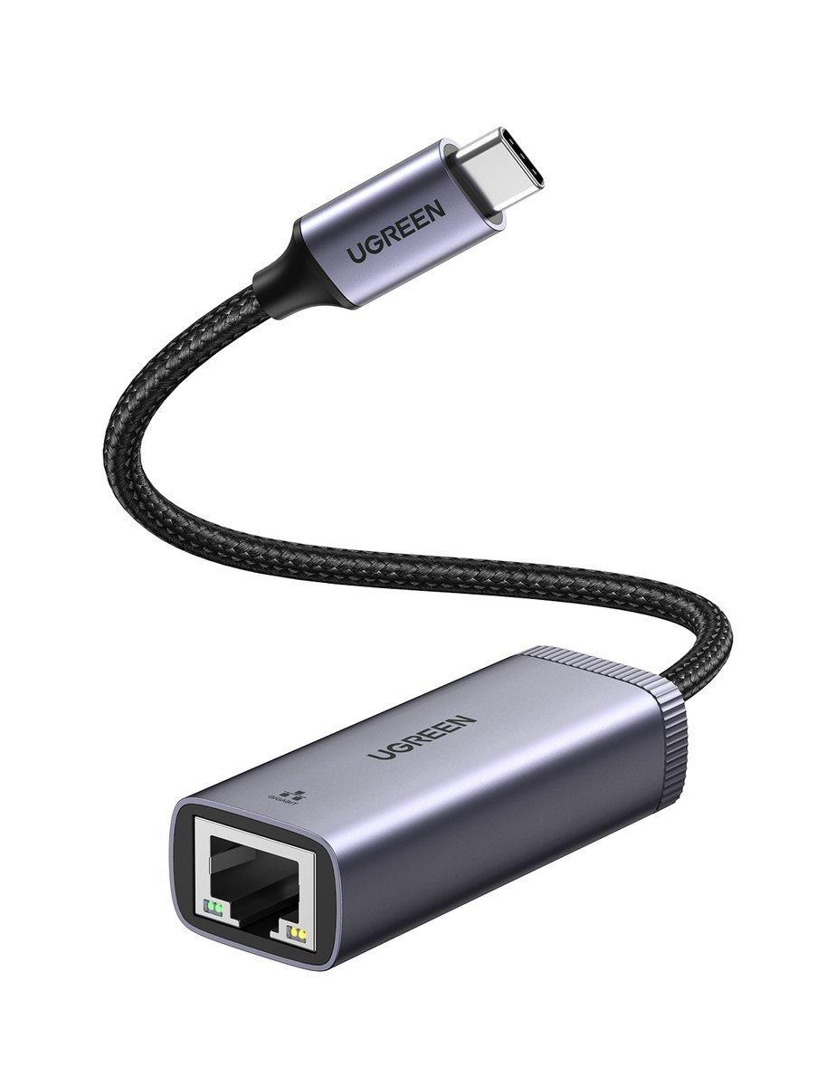 Síťový adaptér UGREEN CM483 USB-C na RJ45 (šedý)