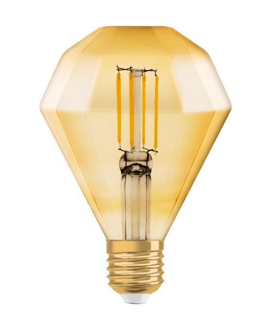 LED žárovka LED E27 DIAMENT 4,5W = 40W 470lm 2500K Teplá bílá 360° OSRAM Vintage 1906 OSRVIN0042