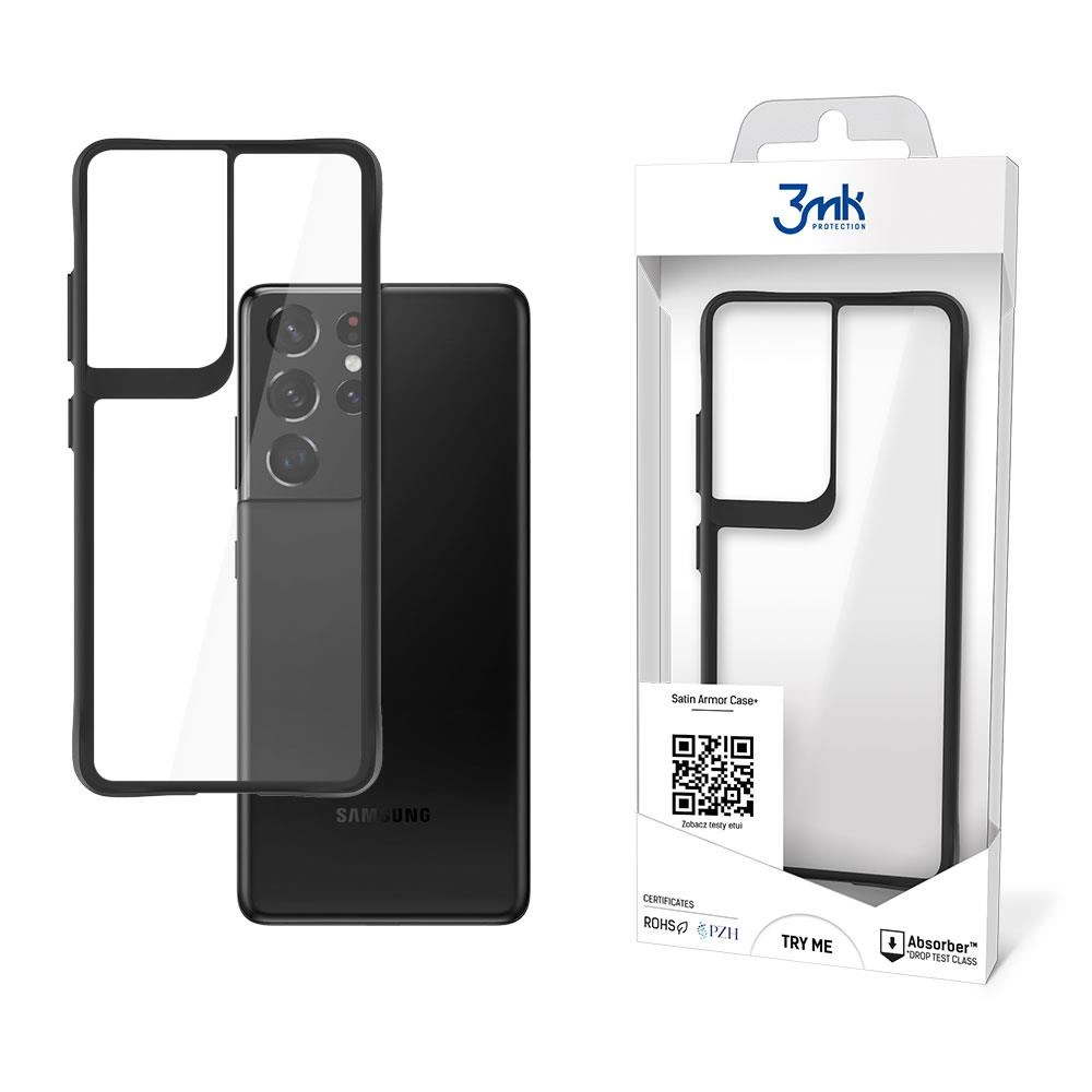 3mk Protection 3mk Satin Armor Case+ pro Samsung Galaxy S21 Ultra 5G - čirý