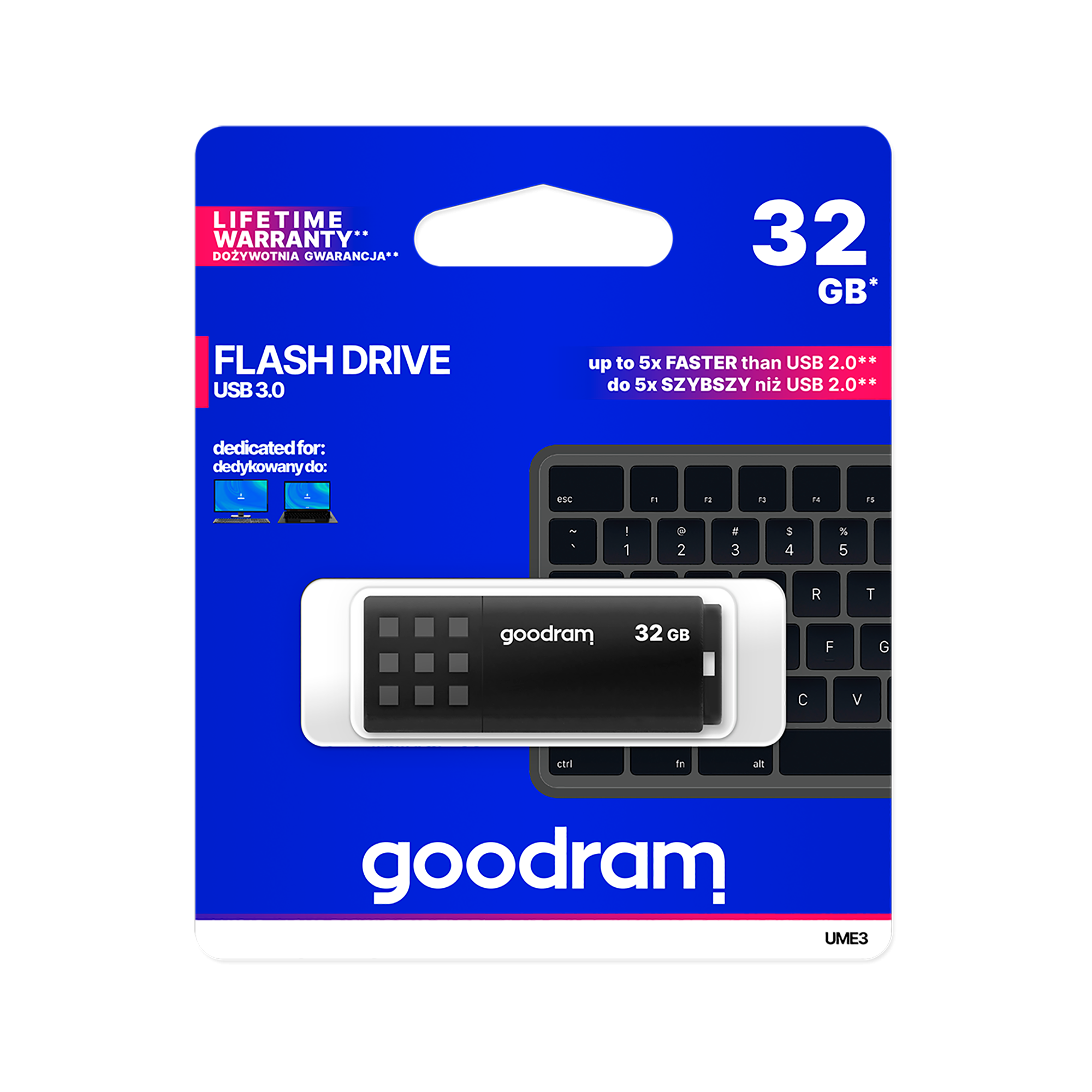 Flash disk Goodram USB 3.0 32GB černý
