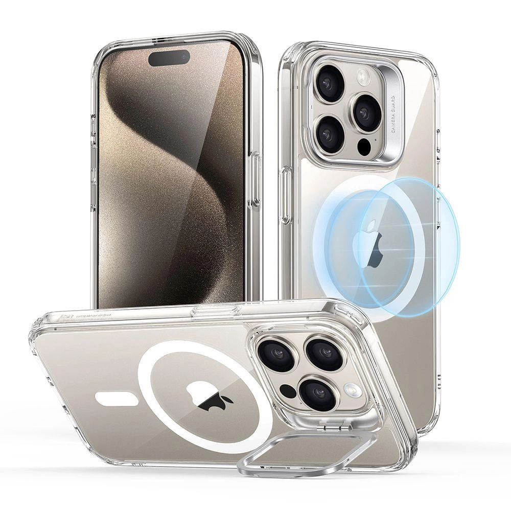 Pouzdro ESR Classic Kickstand Halolock s MagSafe pro iPhone 15 Pro - čiré