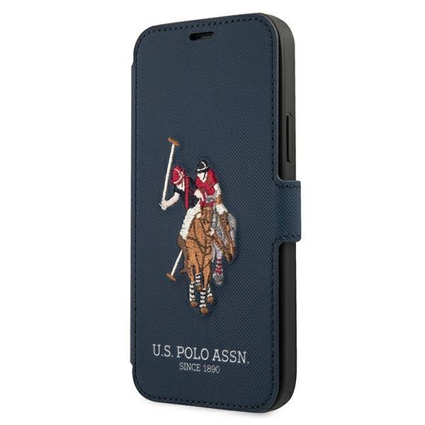 Pouzdro U.S. Polo Assn. Embroidery Collection pro iPhone 12 / iPhone 12 Pro - tmavě modré