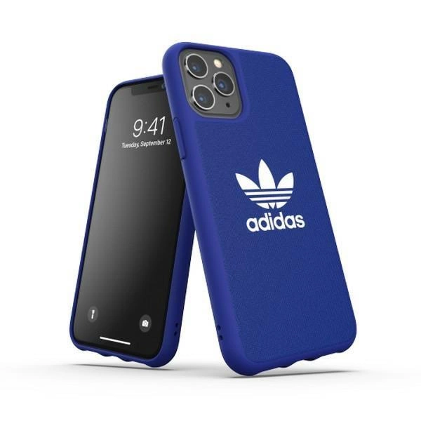 Adidas OR Tvarované pouzdro Canvas pro iPhone 11 Pro - modré
