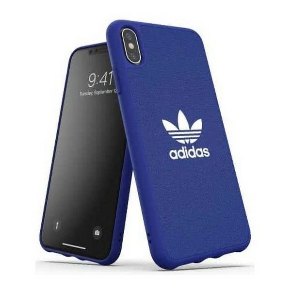 Adidas OR Tvarované pouzdro Canvas pro iPhone Xs Max - modré