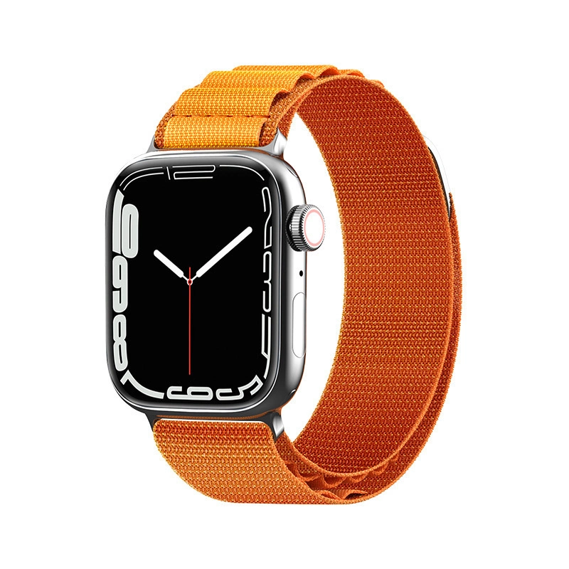 Hurtel Ocelový řemínek s přezkou Alpine pro Apple Watch 42/44/45/49 mm - oranžový