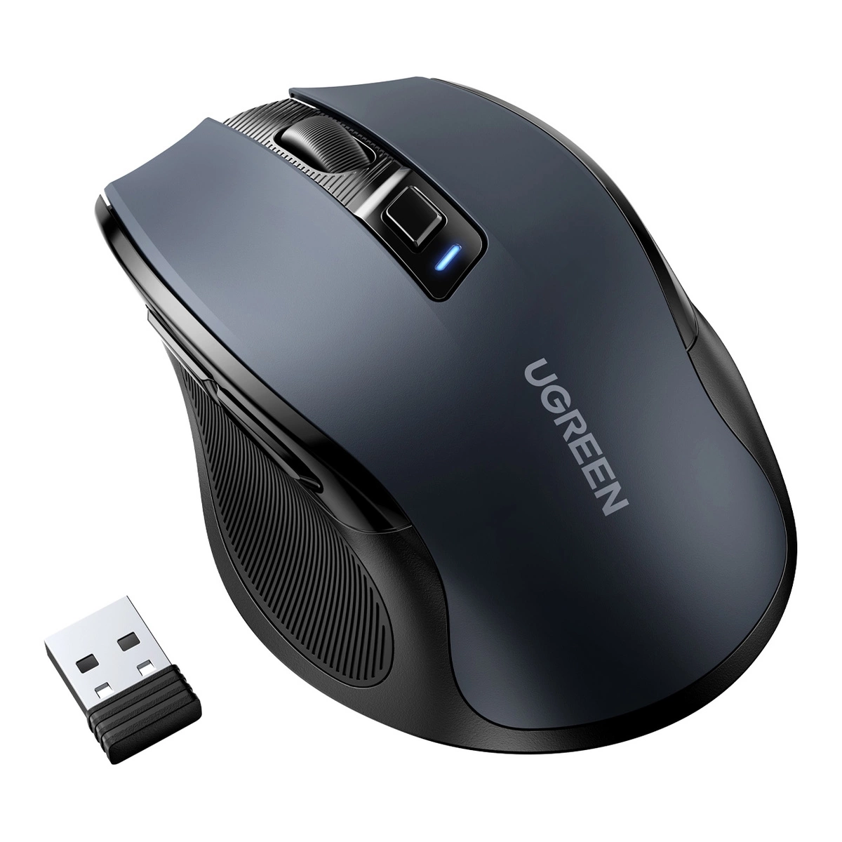 Optická myš Ugreen MU006 bezdrátová USB 2,4GHz 4000 DPI - černá